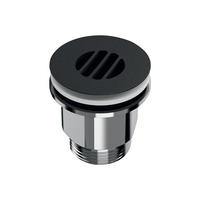 ABLAUFVENTIL HYGIENA matt schwarz gewölbtes Einlaufgitter für Edelstahlwaschtisch - Chromfarben, Metall (10/6.5/12cm) - Delabie