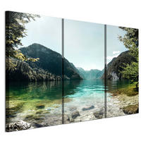 LEINWANDBILD See 3-tlg. 120x80 cm - Multicolor, Holz (120/80cm) - LUMASOUL