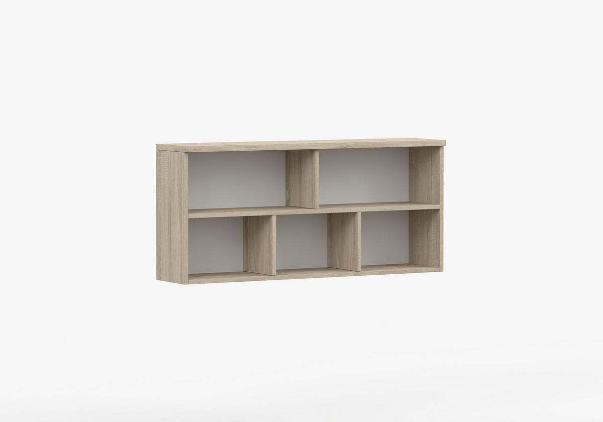 JUGENDZIMMER Arivo in Eiche Sonoma und Weiß 4 teilig - Kinderzimmer Komplett Set - Braun, Holzwerkstoff (80/200/120cm)