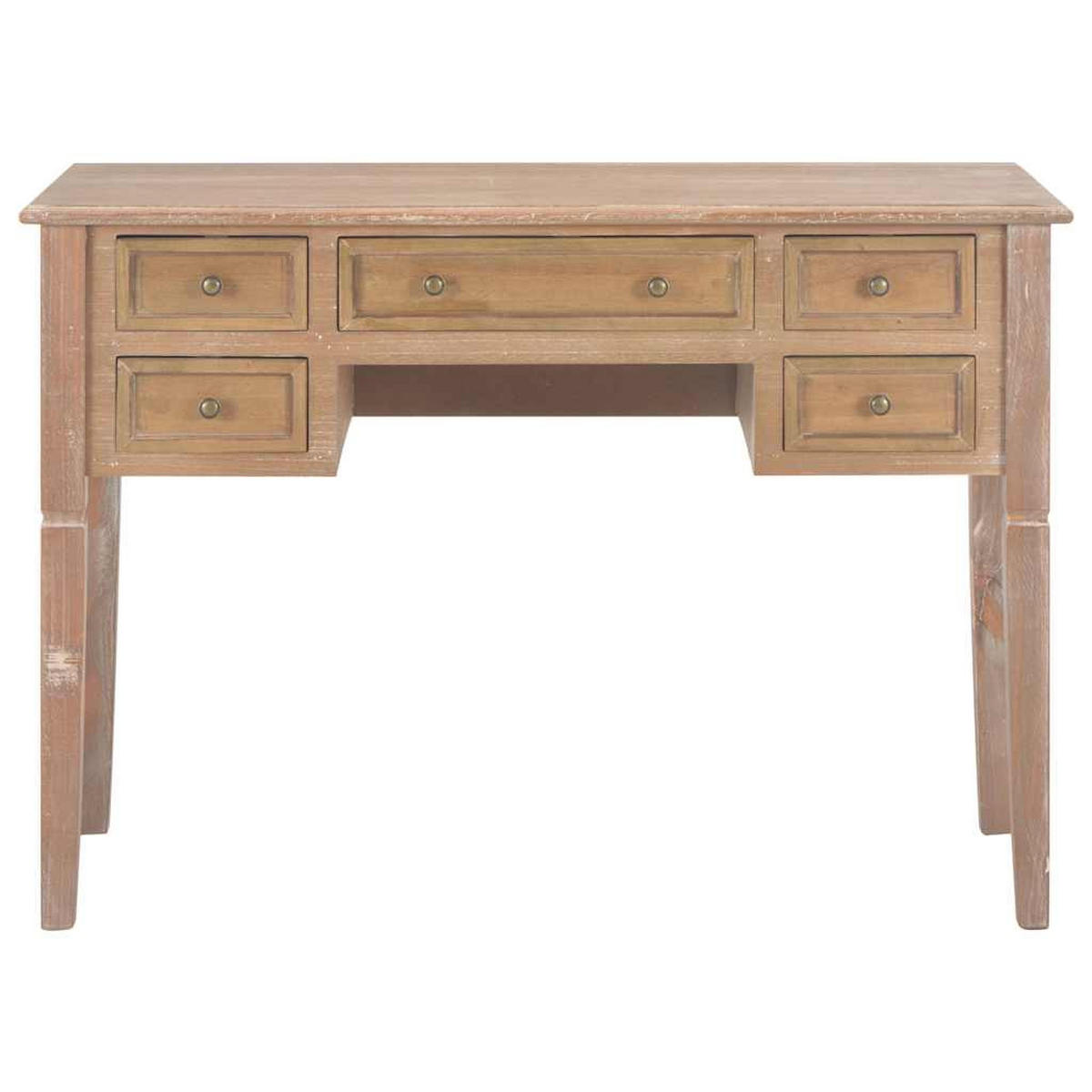 SCHREIBTISCH Braun 109,5/45/77,5 Cm Holz - Braun, Holz (109.5/45/77.5cm) - vidaXL