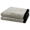 DUSCHTUCH Lifestyle Splash 2er-Set - Grau, Textil (70/140cm) - Cawö