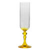 SEKTGLÄSER, 2er-Set, 200 ml - Gelb, Glas (0.2L) - Krosno Glass