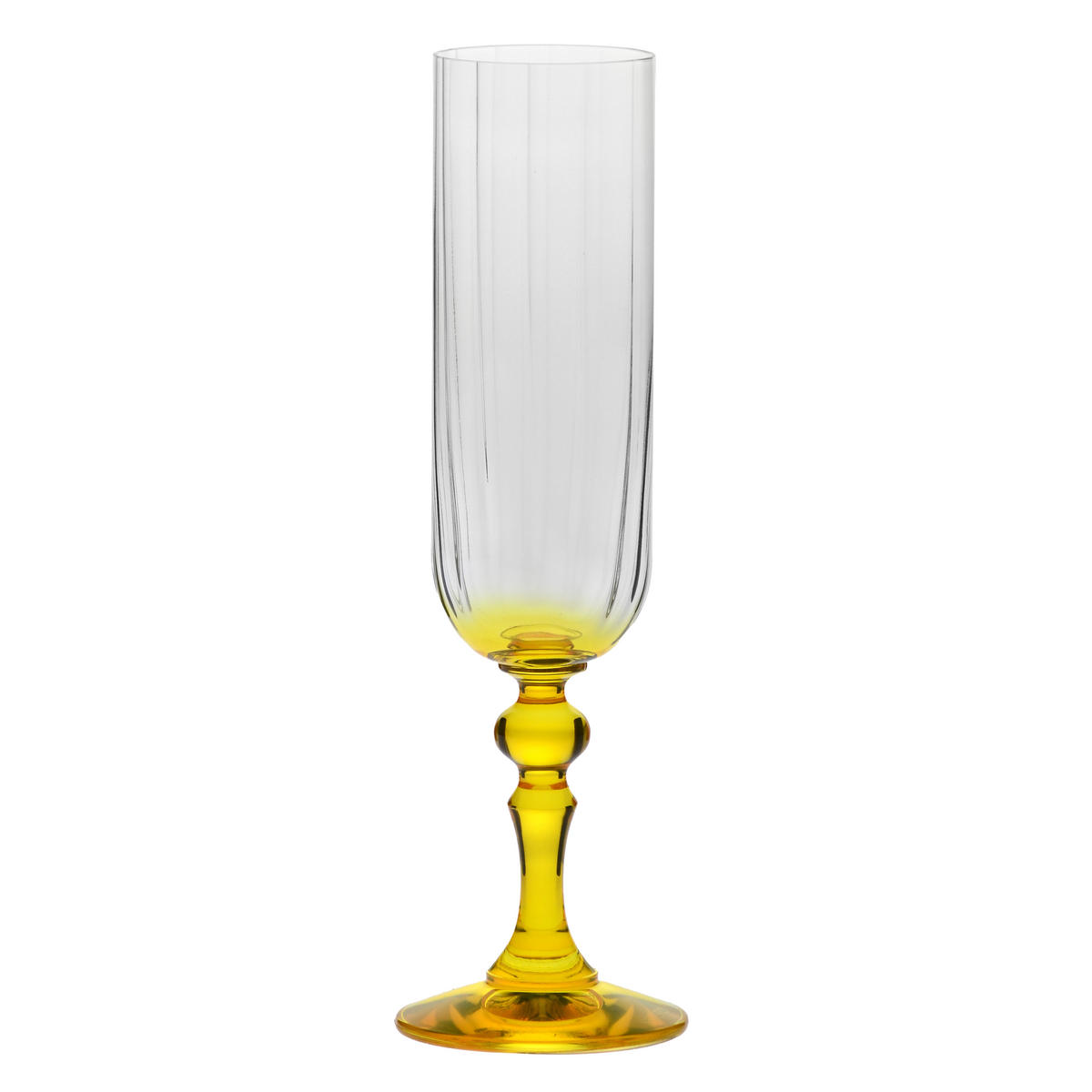SEKTGLÄSER, 2er-Set, 200 ml - Gelb, Glas (0.2L) - Krosno Glass
