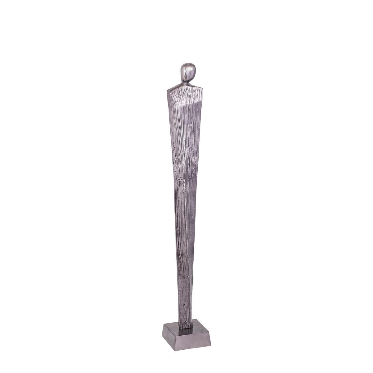 SKULPTUR Symon Schwarz 13/13/92cm - Schwarz, Metall (13/92/13cm) - PTMD Collection