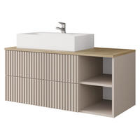 DULAP PENTRU CHIUVETA Kertos Rillen - nisipiu, compozit lemnos (100/45/45cm) - MIRJAN24