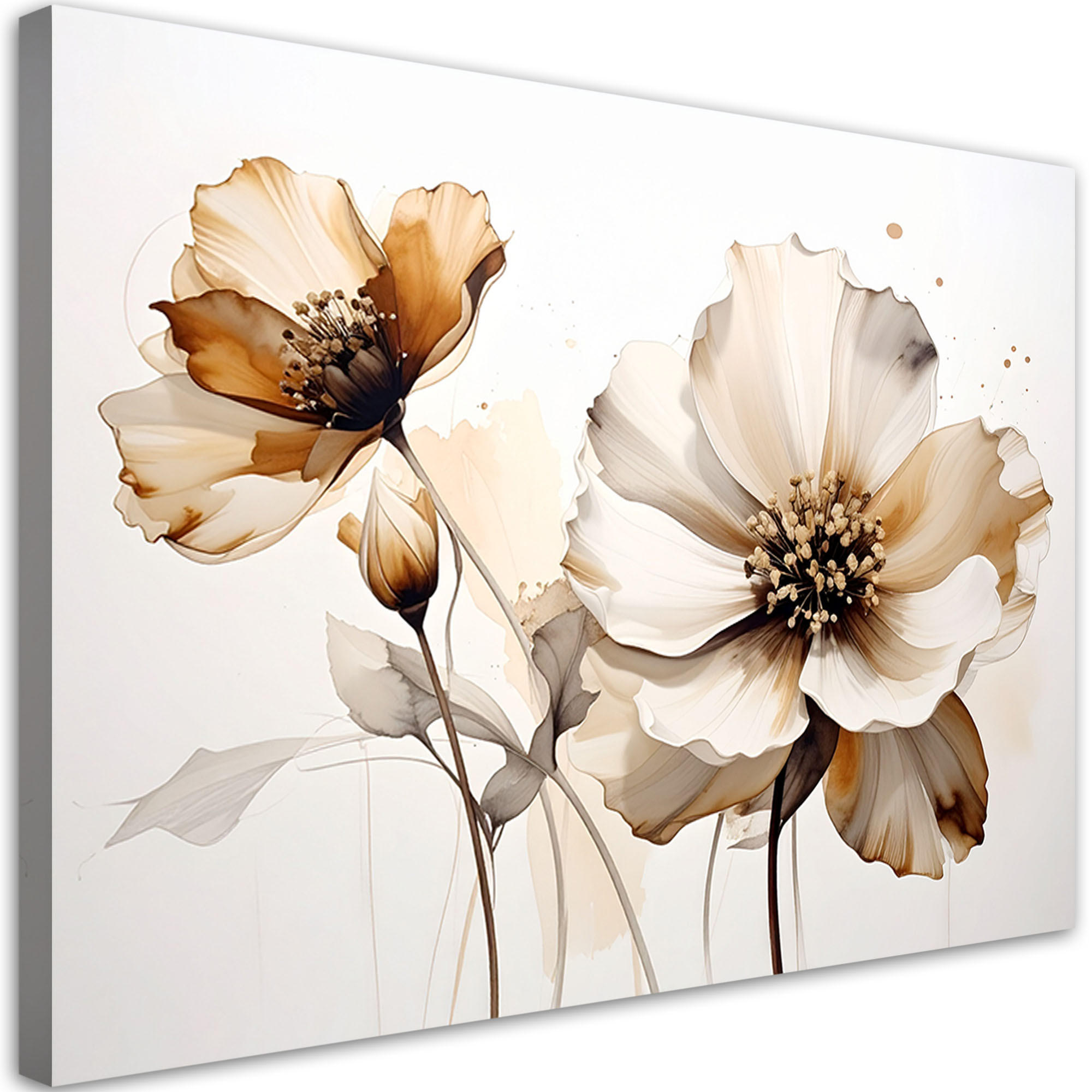 Feeby Leinwandbild, Beige 45x30 cm