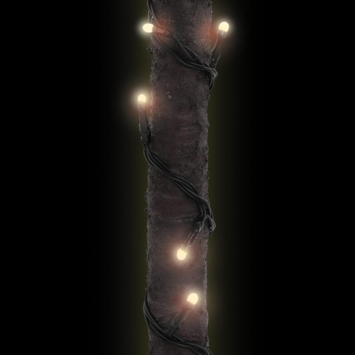 WEIHNACHTSBAUM Palme Künstlicher Mit 88 Leds Warmweiss 150 Cm - Weiß, Metall (150cm) - vidaXL
