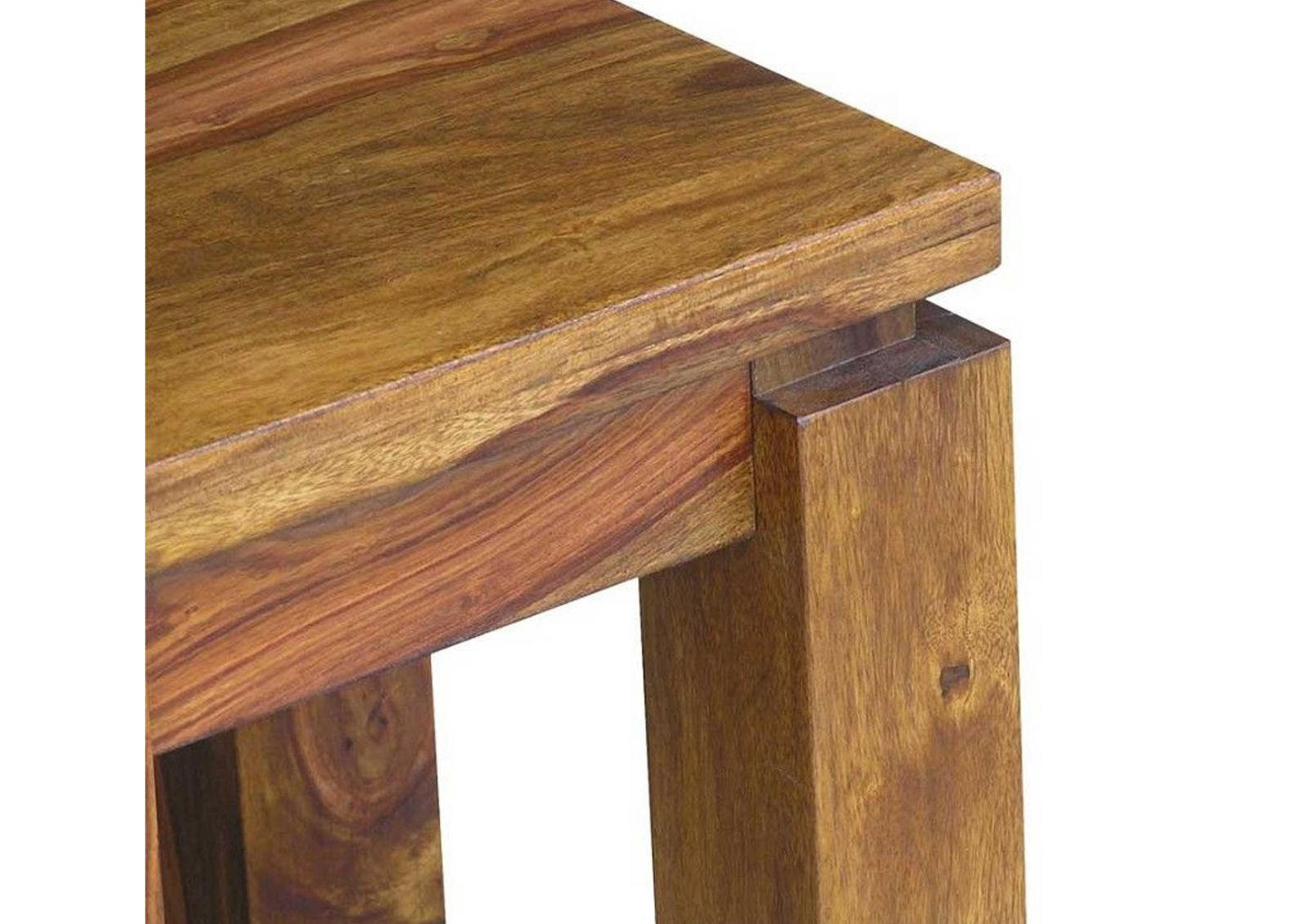 BEISTELLTISCH Sheesham 40x40x45 braun lackiert METRO LIFE #166 - Braun, Holz (40/40/45cm) - Massivmoebel24