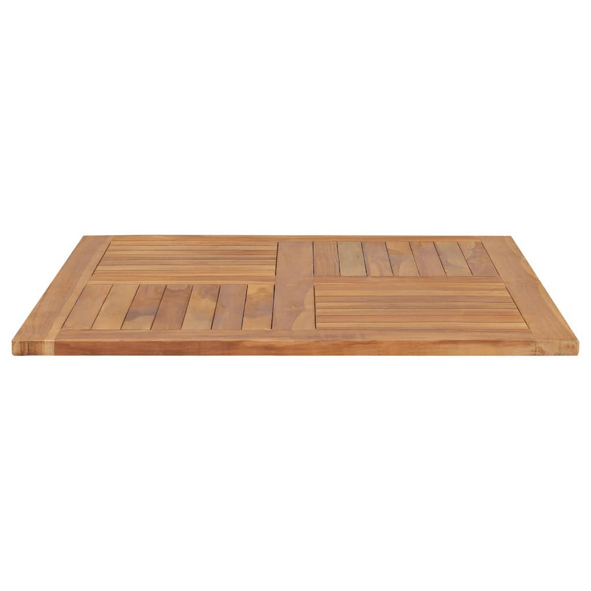TISCHPLATTE Massivholz Teak Quadratisch 90/90/2,5 Cm - Braun, Holz (90/90/2.5cm) - vidaXL