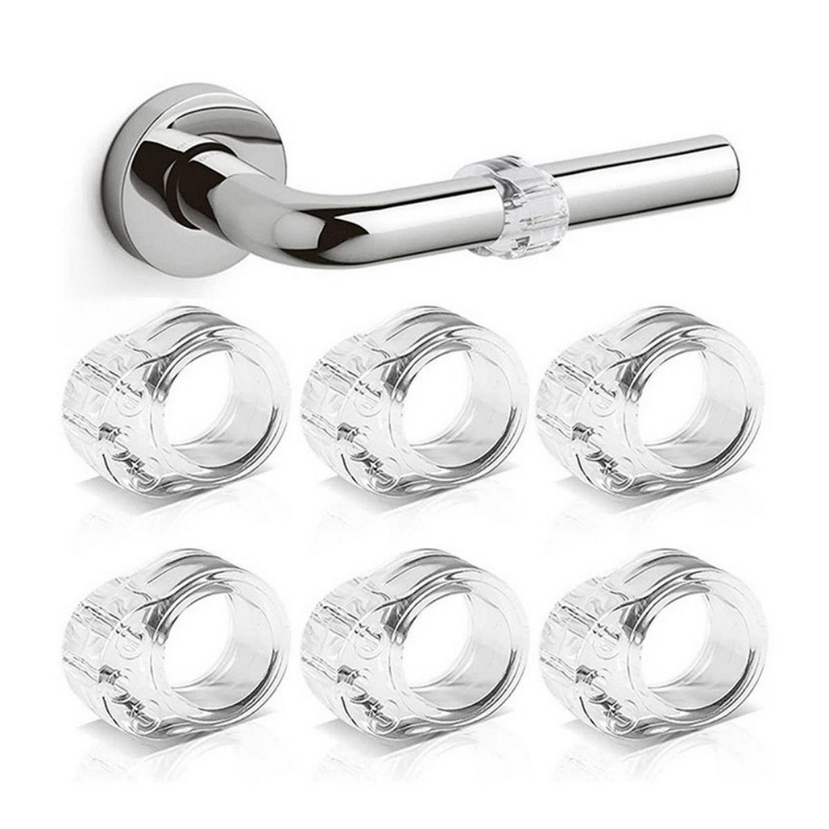 MÖBELGRIFF 12er-Set - Transparent, Kunststoff (2.5/1.4/3.2cm)