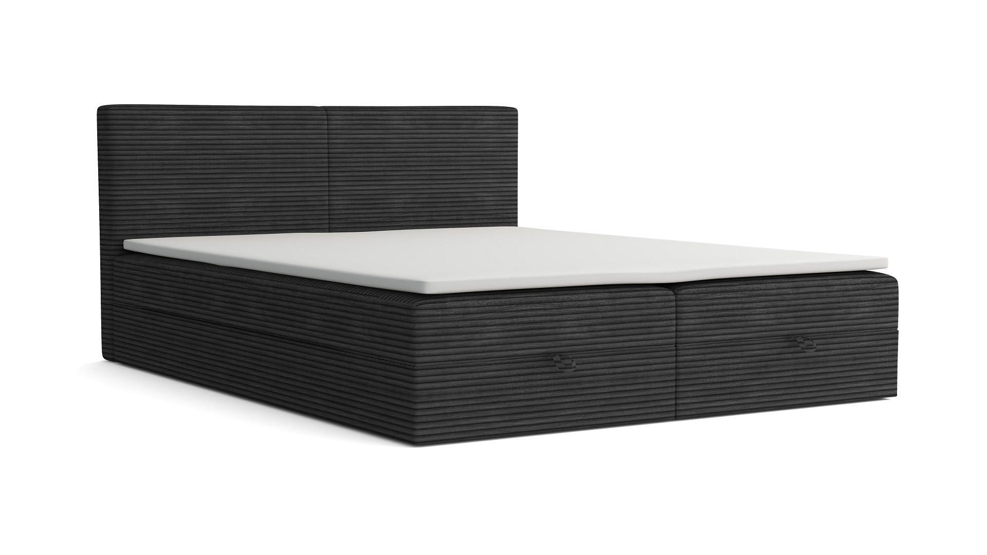 VLR Beds Boxbett Dunkelgrau 140x200 cm