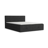 BOXBETT SZTRUKS 1 140 x 200 Dunkelgrau - Dunkelgrau, Textil/Metall (140/200cm) - VLR BEDS