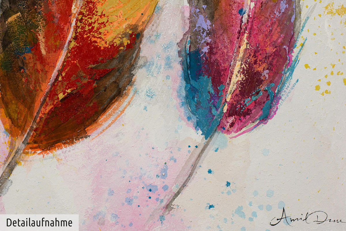 ÖLGEMÄLDE 60/60 cm - Multicolor, Holz/Textil (1.08/60cm) - KUNSTLOFT