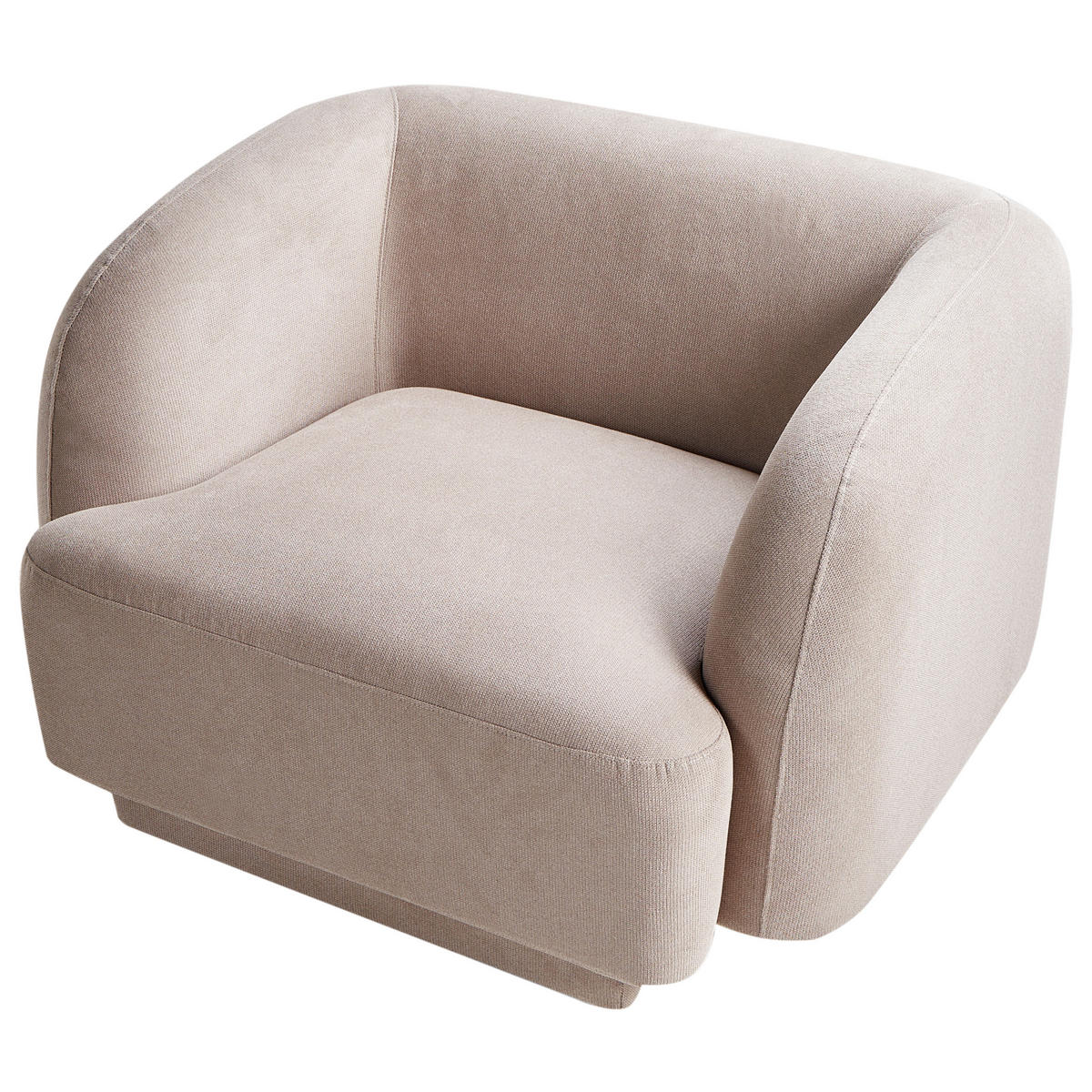 SESSEL Taupe Skjanes - Taupe, Textil (102/69/81cm) - Beliani