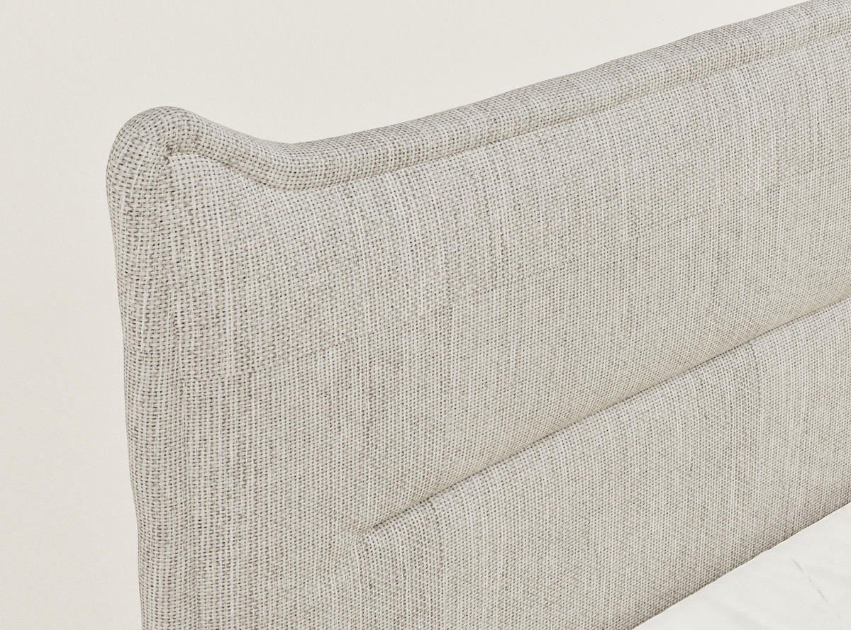 BOXSPRINGBETT Pelino 180/200 cm, in Beige, Bettkasten, Matratze, Topper - Beige/Schwarz, Holz/Holzwerkstoff (180/200cm) - Maison de Reve