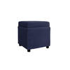 HOCKER IDA Anthrazit Webstoff - Anthrazit, Textil (45/45/45cm) - KAWOLA