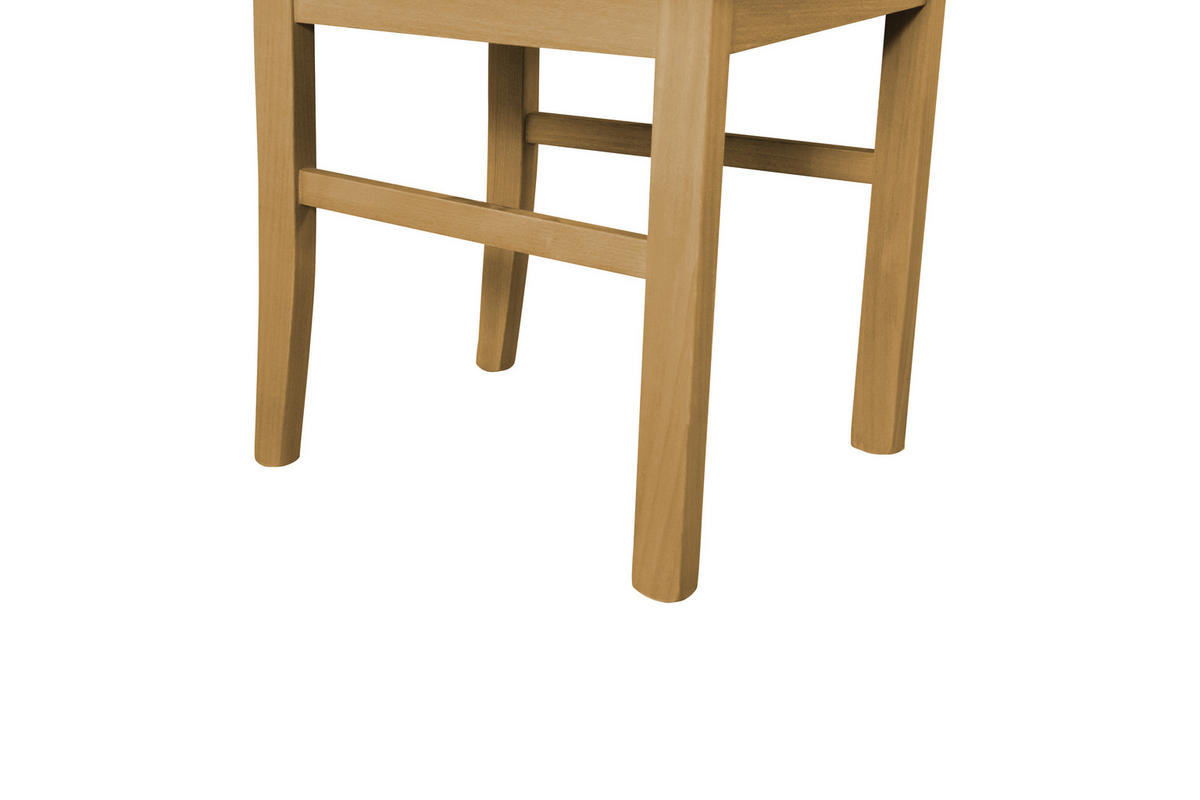 STUHL 6er ONTIKA 1, grandson - Eichefarben/Silberfarben, Holz (43/94/40cm) - Leaf Design