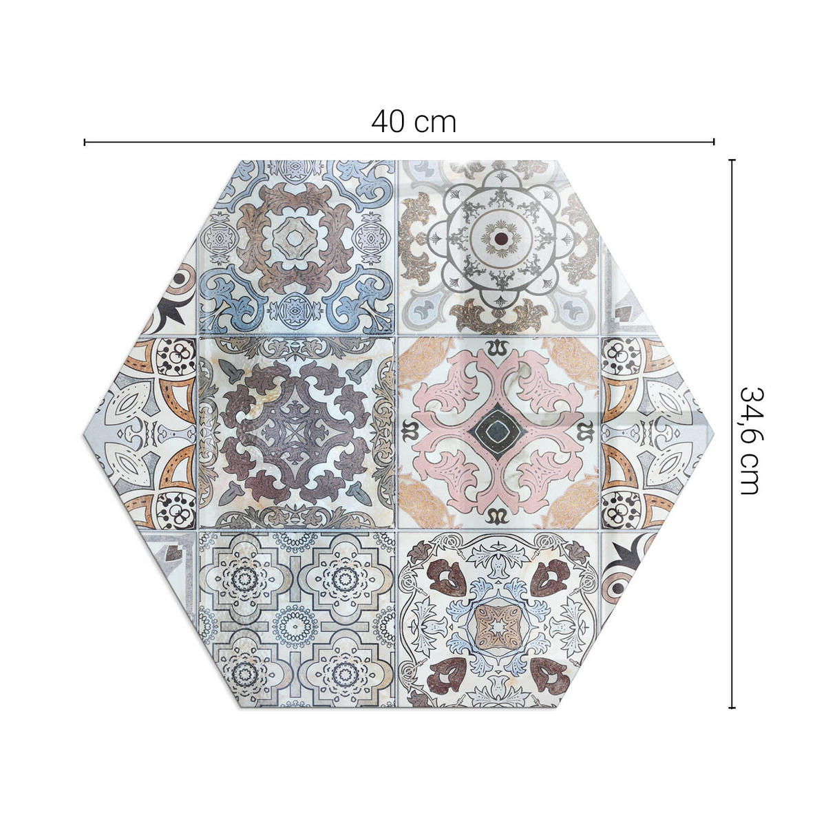 GLASPLATTE für Kamin h40 cm - Grau, Glas (40/40/0.4cm) - TULUP