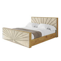 POLSTERBETT mit Bettkasten, Fußteil und Lattenrost, Boxbett mit Matratze H3/H4 - ENZO6-Z 140x200 Beige - Ecru, Holzwerkstoff/Textil (140/200cm) - ALTDECOR