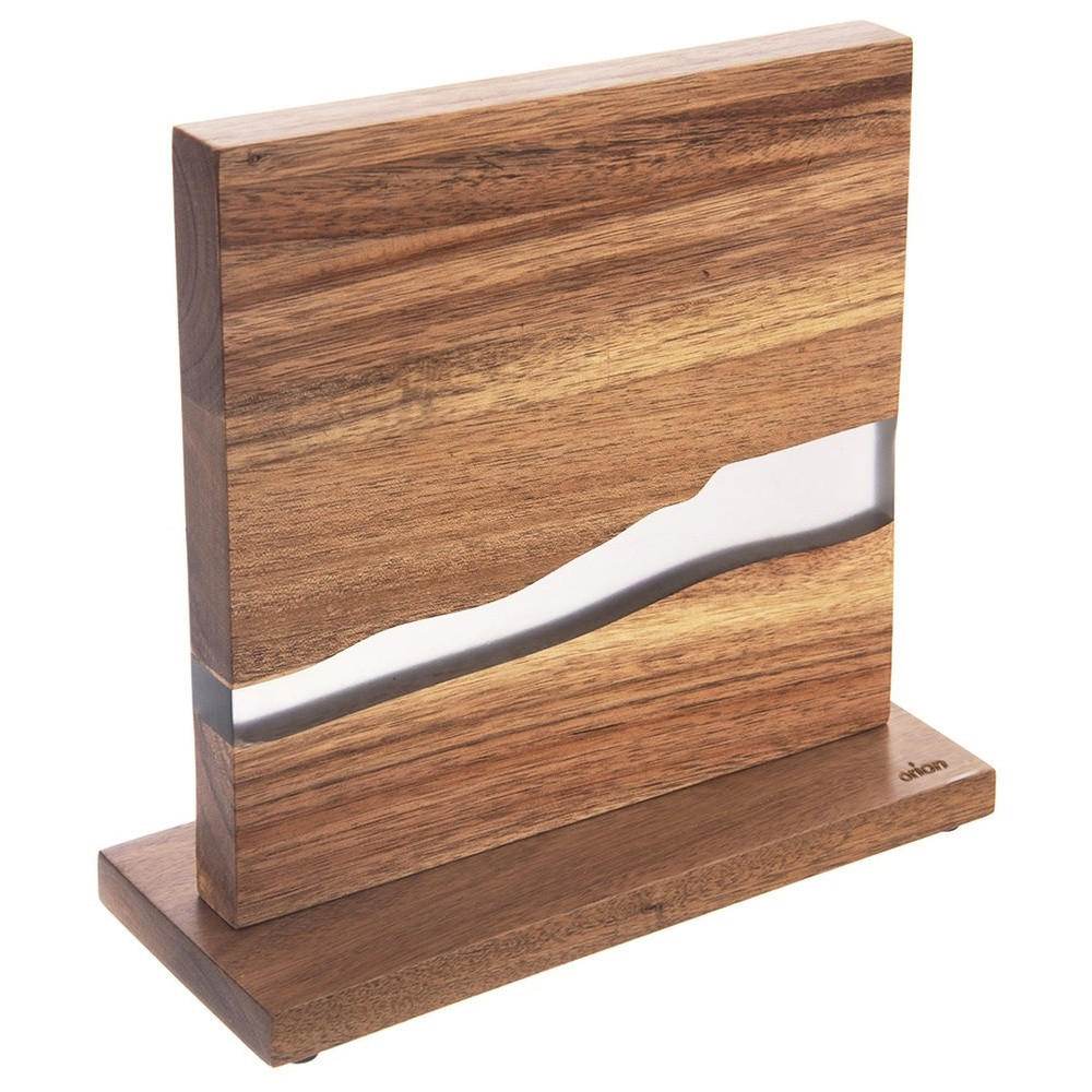 MESSERHALTER magnetisch River doppelseitig Natur - Naturfarben, Holz (9.5/23.5/24cm) - Orion 