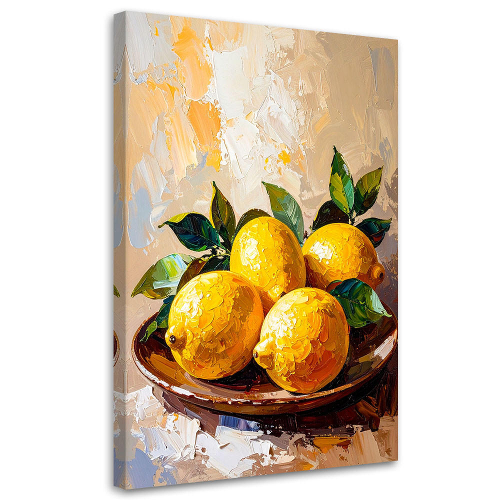 Feeby Leinwandbild Beige 80x120 cm