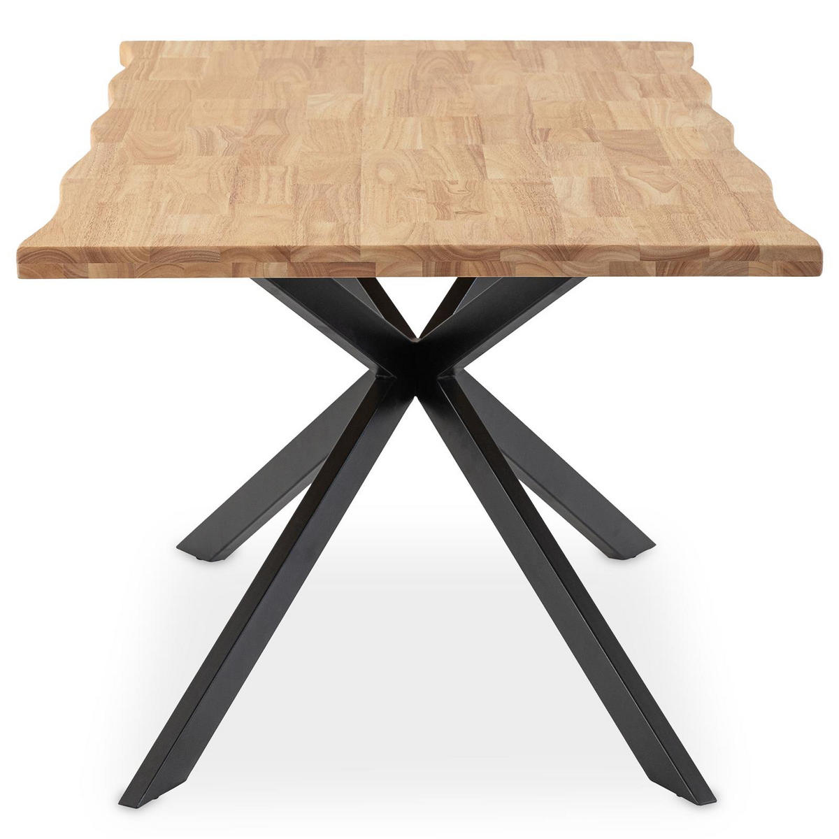 ESSTISCH NARVIK natur - Naturfarben, Metall (89/180/75cm) - IDIMEX