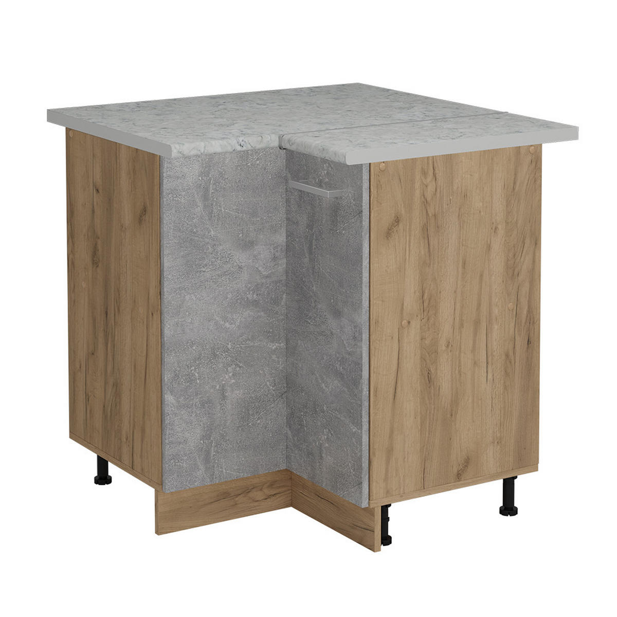 Honigeiche/Grau, Holzwerkstoff (75.6/81.6/60cm) - Vicco