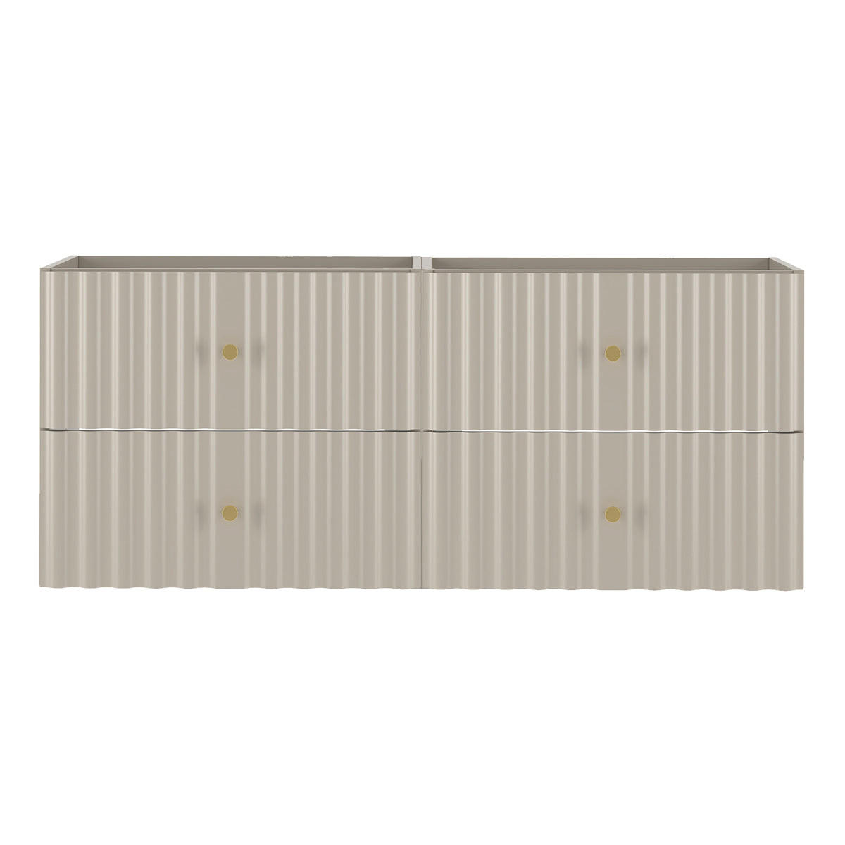 WASCHTISCHUNTERSCHRANK 120cm Izae Kaschmir - Beige, Holzwerkstoff (120/50/45.8cm) - Petits-meubles