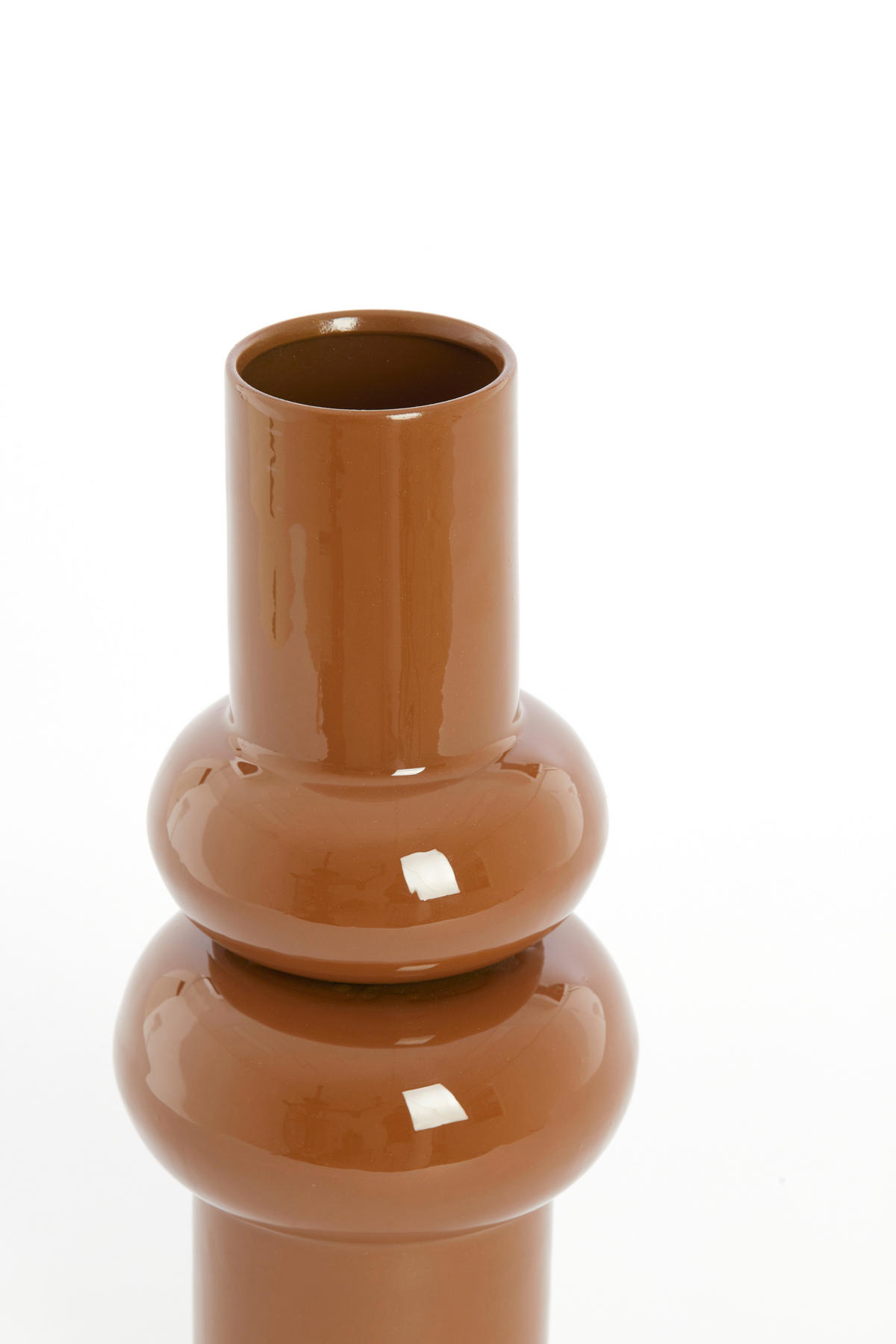 VAZE Irissa Braun 15/15/36 cm - Braun, Metall (36cm) - Light & Living