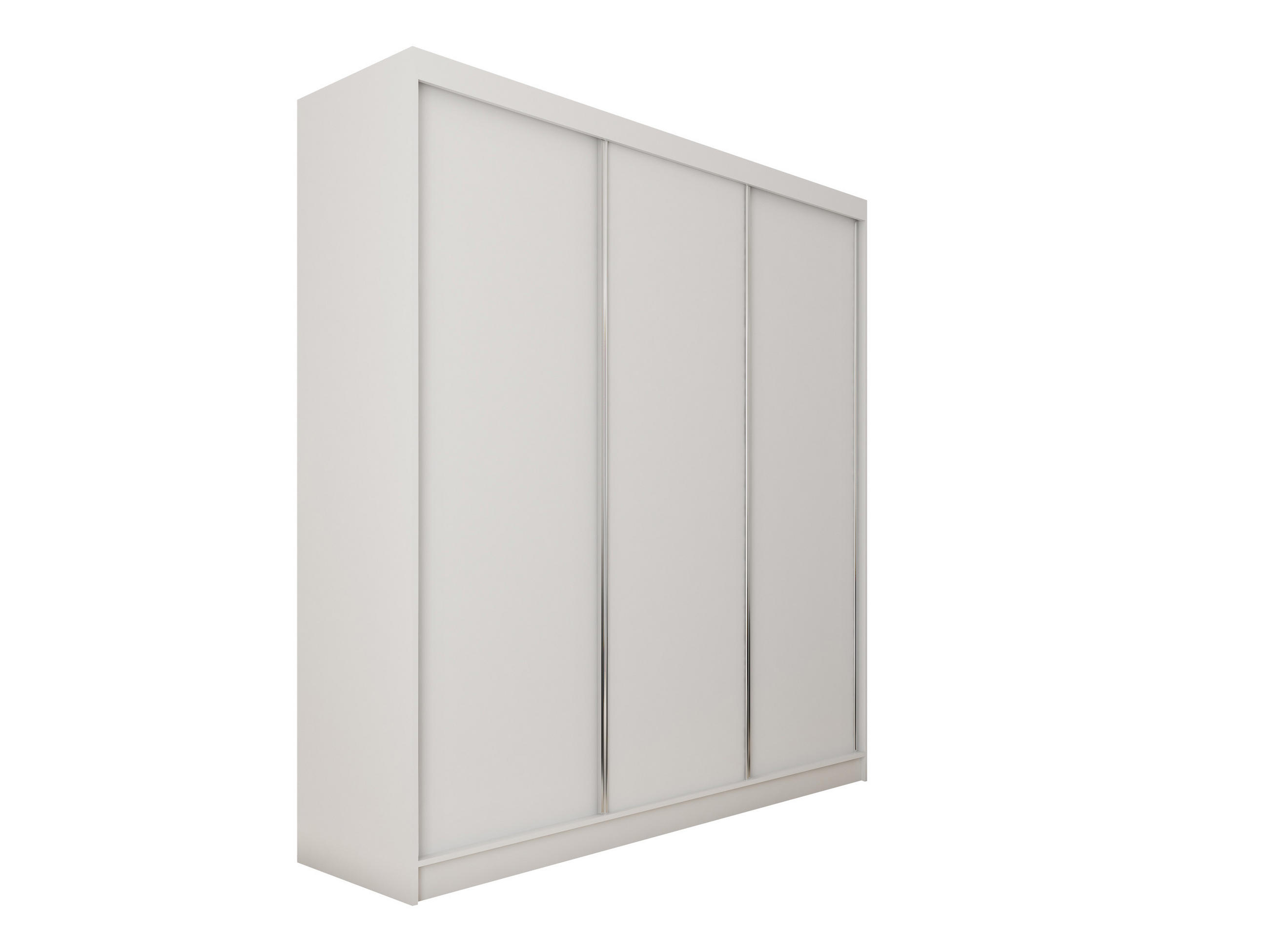 SCHWEBETÜRENSCHRANK SOFIA 180/216/61 cm 3-türig Weiß - Weiß, Holzwerkstoff (180/216/61cm) - MASSENO