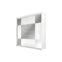 KLEIDERSCHRANK - 203 cm x 61 cm - Holz, Platte - Weiß ROVINJA - Weiß, Holz (203/215/61cm) - Vente-Unique