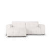 ECKSOFA links Kendal aus Samt hellgrau 4 Sitzplätze - Hellgrau, Textil (173/256cm) - Micadoni