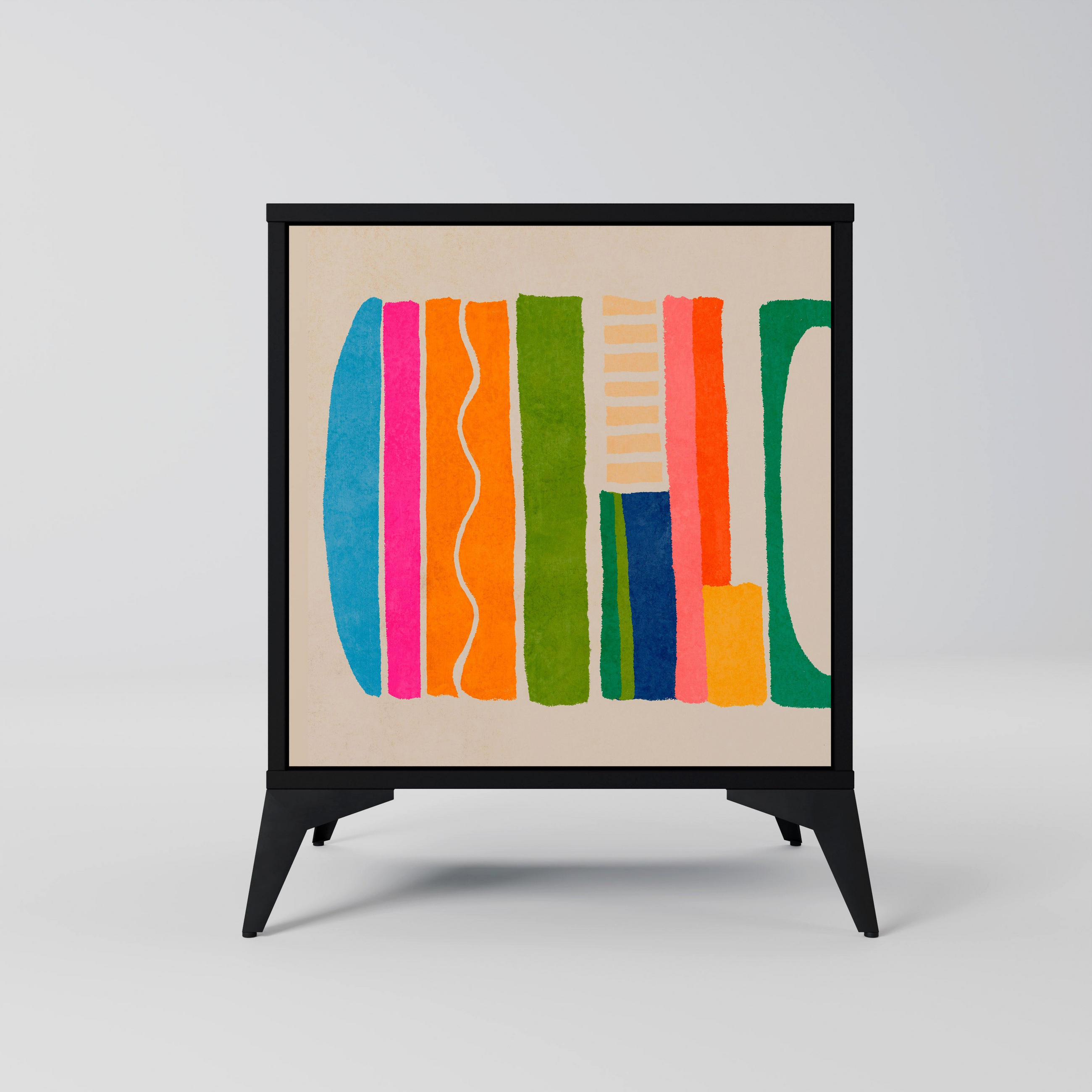 SpaceRebels Sideboard Schwarz 57.5x70.5x42 cm