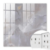 SCHLÜSSELBOX Weiß 30x30 cm – Türöffnung nach rechts - Graue Eleganz - Grau, Metall (30/30/5cm) - TULUP