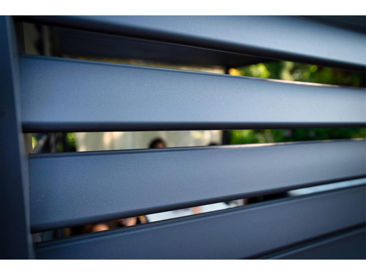 PERGOLA-SEITENWAND Mirador für 3 m Pergola Classic und Deluxe Anthrazit - Anthrazit, Kunststoff (93/6/238.5cm) - Green Spirit