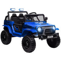 KINDER-ELEKTROAUTO DE-06201 mit sanfter Federung und Fernbedienung Blau - Blau, Kunststoff/Metall (109/67/68.5cm) - ComfortXL