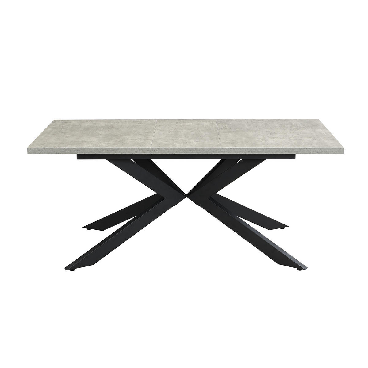 AUSZIEHTISCH MALTEK 140-220/90/76 cm - Schwarz/Grau, Metall (90/140/76cm) - DUBI Möbel