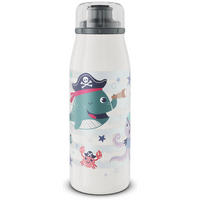 ISOLIER-TRINKFLASCHE KIDS ISO BOTTLE brave pirates 350 ml - Weiß/Grün, Metall (0.35L) - Alfi