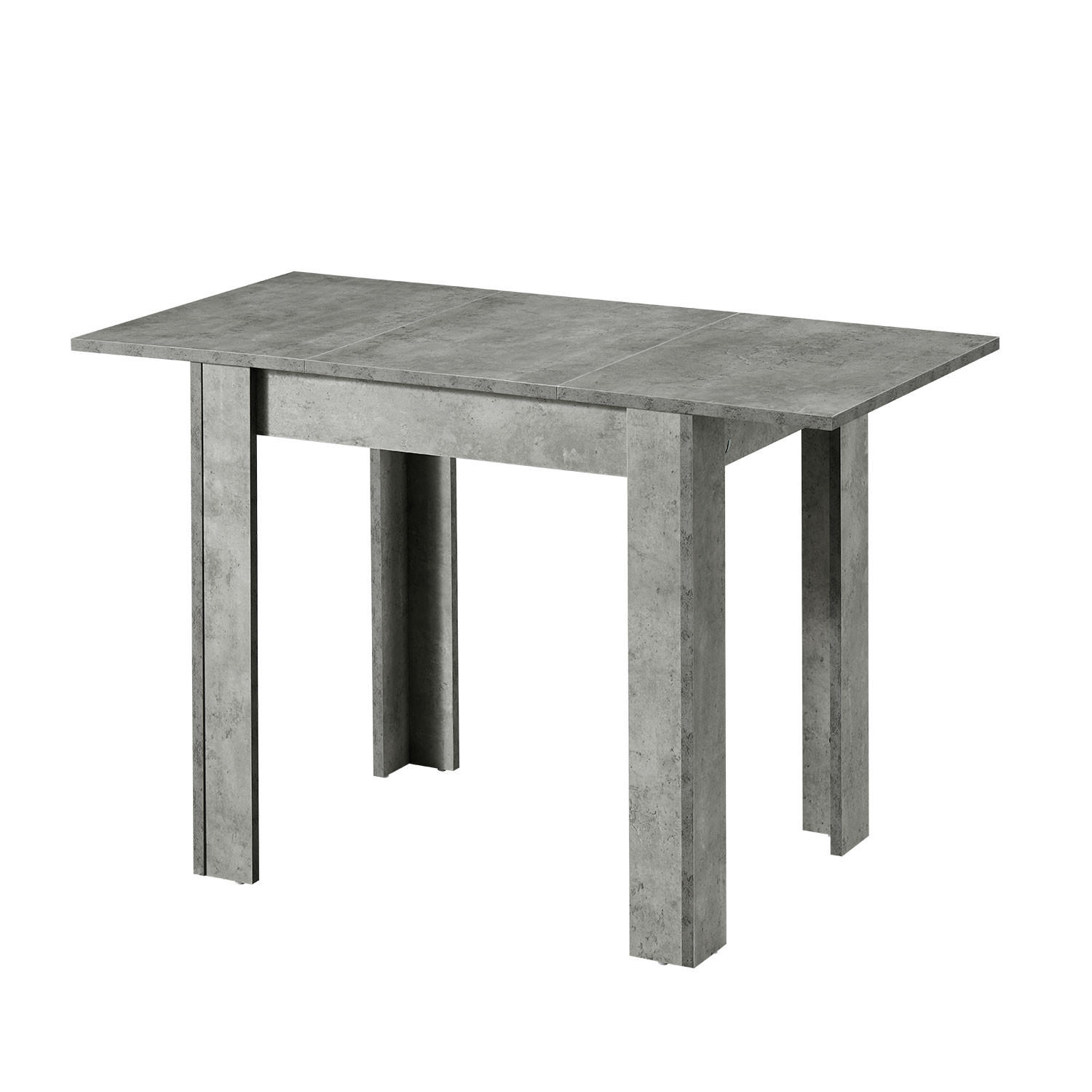 ESSTISCH LIVIUS 80-120/60/74 cm - Grau, Holzwerkstoff (80/60/74cm) - B&D Home