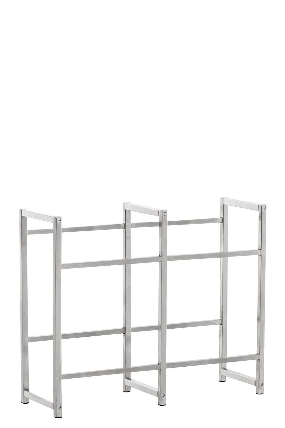 KASTENSTÄNDER Metall edelstahl - Edelstahlfarben, Metall (47/75/31cm) - CLP