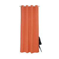 BLICKDICHTER ÖSENVORHANG Dove Signature - Terra cotta, Textil (140/0.5/245cm) - Tom Tailor
