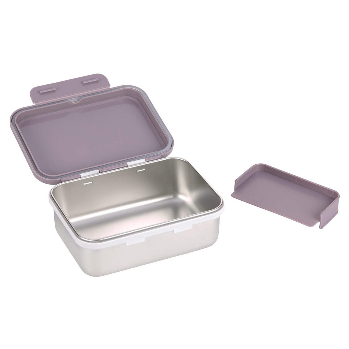 EDELSTAHL LUNCHBOX Adventure Libelle 17,3 x 13,3 x 6,9 cm - Lila, Metall (13.3/6.9/17.3cm) - Lässig