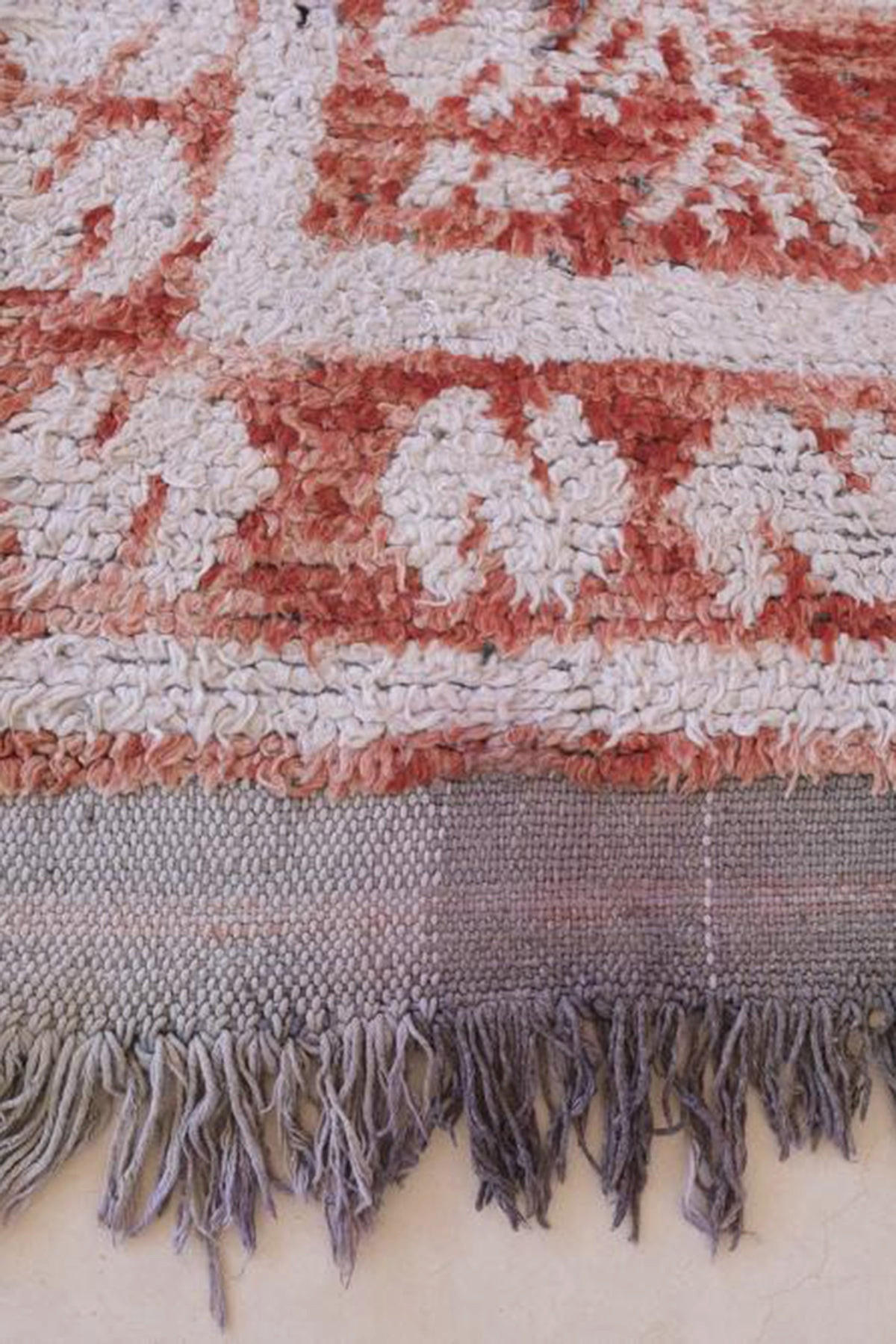 BERBERTEPPICH aus Baumwolle und Wolle 185x 311 cm - Rot, Naturmaterialien (185/311cm) - AFK Living