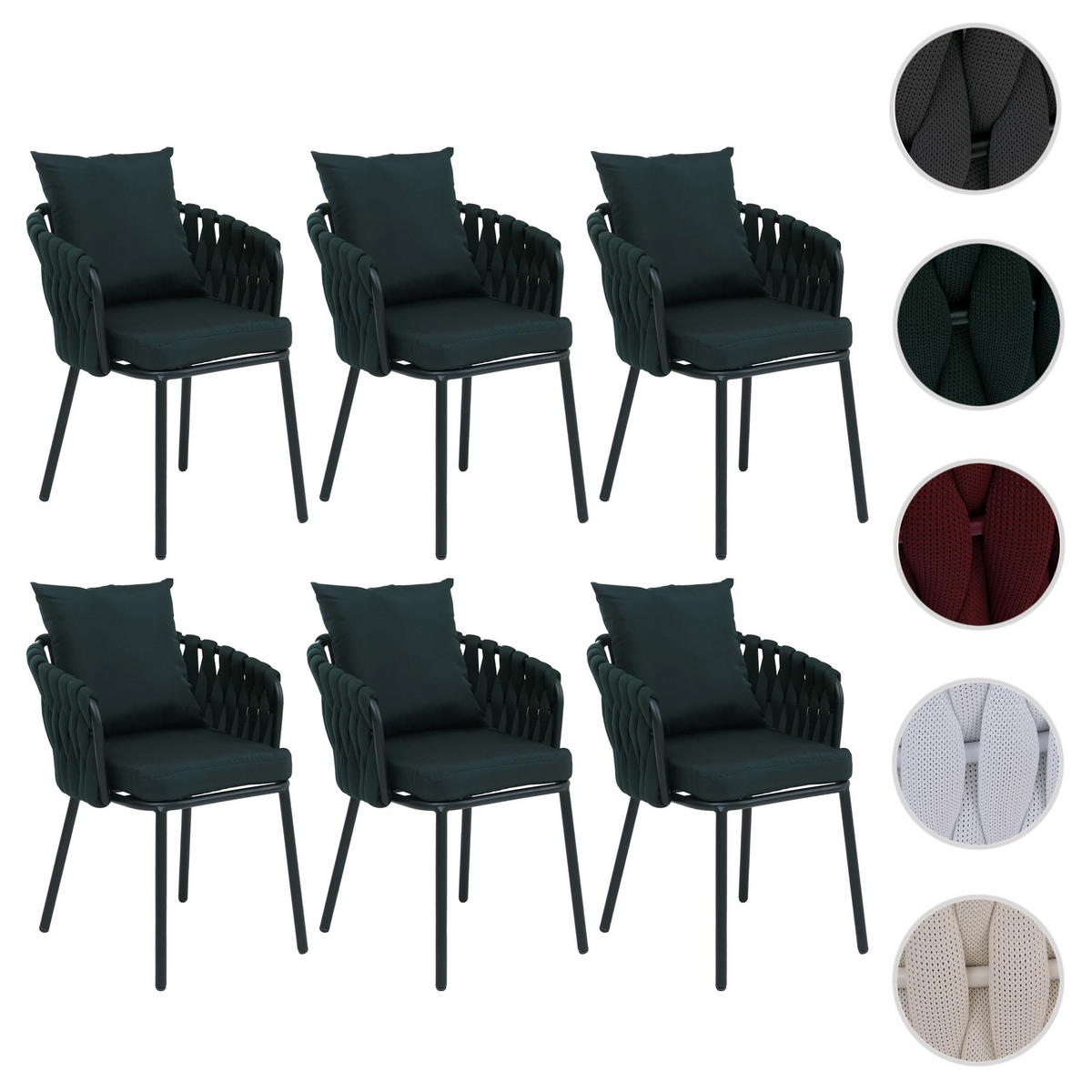 JEDÁLENSKÁ stolička Zelená - zelená, textil (56/71/57cm) - MCW