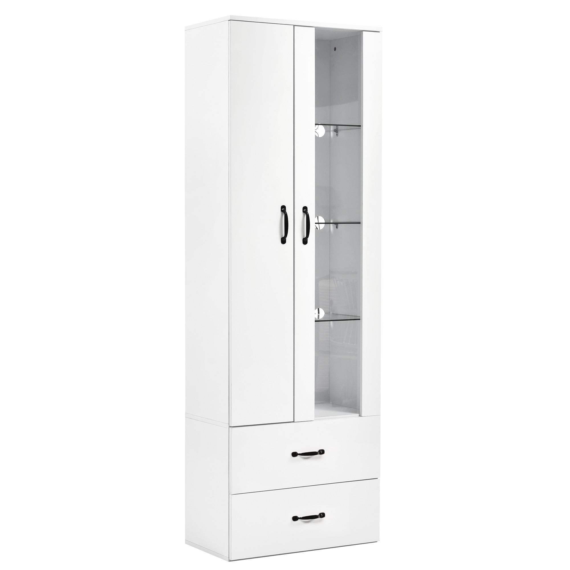 ComfortXL Vitrine Weiß 59.5x182x35 cm