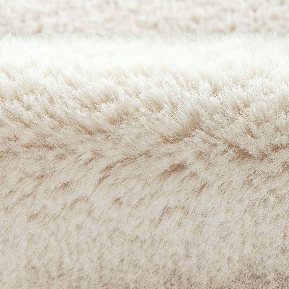 HOCHFLOR-TEPPICH Cosy 500 Ivory 60x90 cm - Creme, Kunststoff/Textil (60/90cm) - carpet city