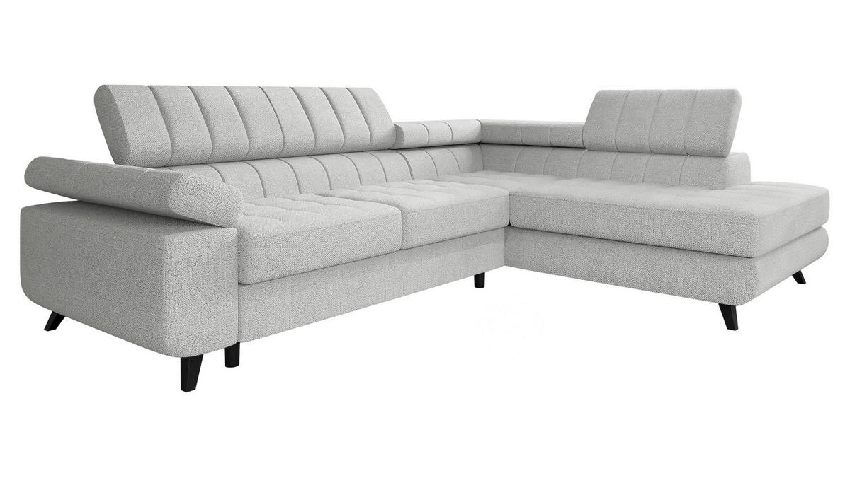 ECKSOFA Nord Premium, Seite: Rechts - Anthrazit/Silberfarben, Holz/Textil (264/203cm) - MIRJAN24