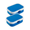 BROTDOSEN MIT EINSATZ Campus Blau & Blau 700 ml 2er Set - Blau, Kunststoff (13.2/6.1/17.8cm) - Mepal