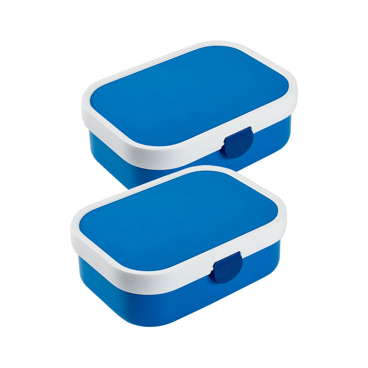BROTDOSEN MIT EINSATZ Campus Blau & Blau 700 ml 2er Set - Blau, Kunststoff (13.2/6.1/17.8cm) - Mepal