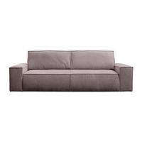 SCHLAFSOFA - 4 Personen - Samt, Stoff - Malve - - Mauve, Textil (257/85/102cm) - Vente-Unique